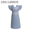 【ポイント5倍 4/25】リサラーソン 花瓶 ドレス ライトブルー（スカイブルー） ワードローブ リサ・ラーソン 1560401 LisaLarson（Lisa Larson）Clothes /Wardrobe Dress 花器・フラワーベース・陶器置物・北欧・オブジェ