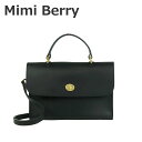 Mimi Berry ミミベリー Hebe ヘベ レザー 2WAY ショルダーハンドバッグ Black B03000