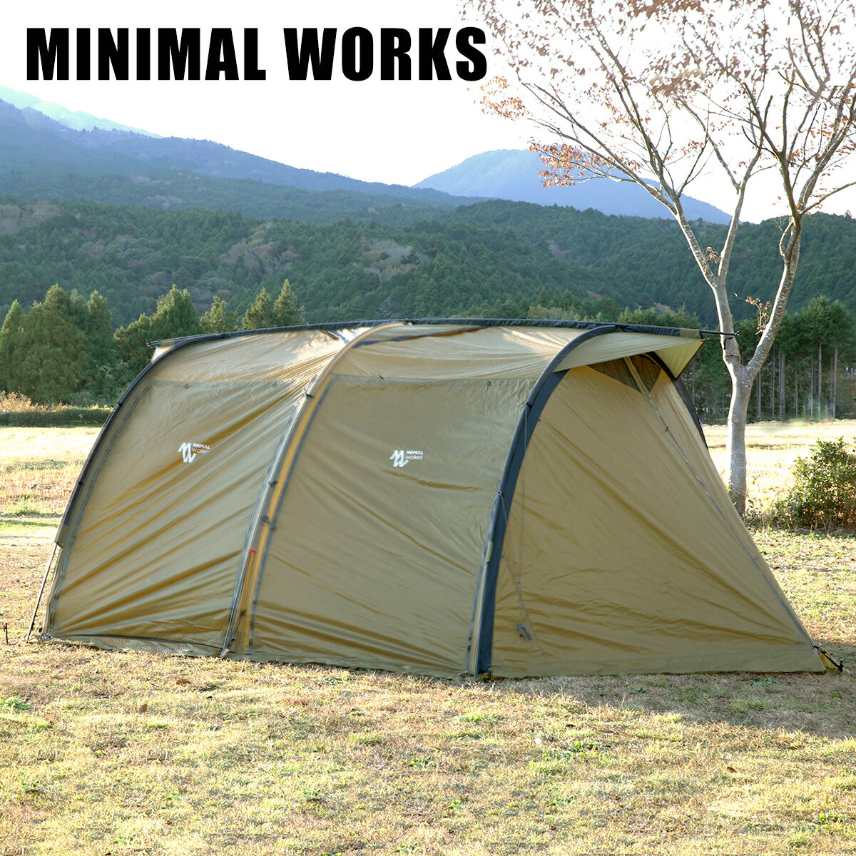 MINIMAL WORKS ミニマルワークス V HOUSE M テント シェルター MGSH-VH402-GO0 全天候型 トンネル型 キャンプ アウトドア