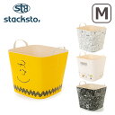 【クーポン4種あり】stacksto（スタックストー） バケット M・柄 スヌーピー バスケット スクエア 多用途バケツ