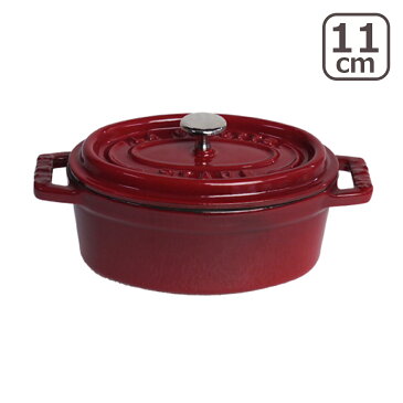 ストウブ STAUB ピコ ココット オーバル 11cm チェリー/レッド ホーロー 両手鍋 ミニ COCOTTE OVAL 楕円 ギフト・のし可