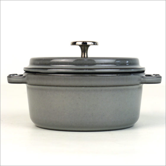 【ポイント5倍 8/20】ストウブ STAUB ピコ ココット ラウンド 14cm グラファイトグレー ホーロー 鍋 ミニココット 保温性・保冷性が良い COCOTTE ROUND ギフト・のし可