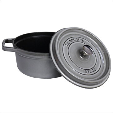 【訳あり・箱なし】ストウブ 鍋 STAUB ピコ ココット ラウンド 24cm ホーロー graphite grey 調理器具