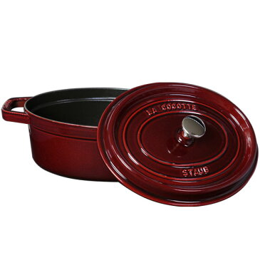 【24時間ポイント5倍】ストウブ ホーロー 鍋 STAUB ピコ ココット オーバル 29cm グレナディンレッド（マジョリカレッド） COCOTTE OVAL ギフト・のし可 誕生日 結婚祝いなどの記念日に