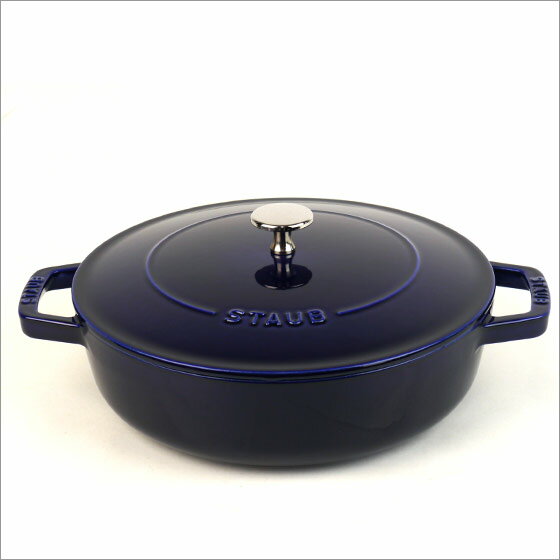 ストウブ 鍋 STAUB ブレイザー ソテーパン 24cm グレナディンレッド・バジルグリーン・ダークブルー ホーロー 調理器具 SAUTE PAN ギフト・のし可