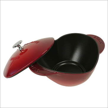 【訳あり・箱なし】STAUB ストウブ 鍋 ハートココット チェリーレッド 1100006 stb9004 Heart cocotte cherry