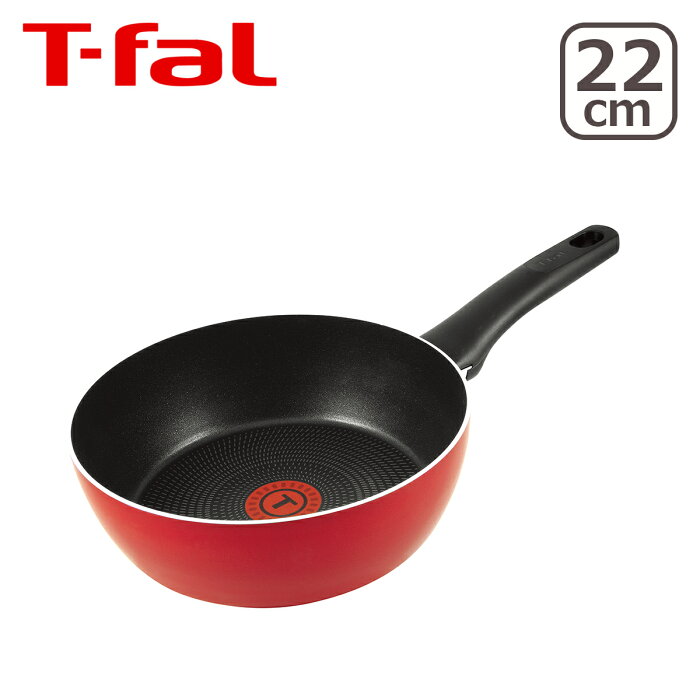 T-fal（ティファール） 直火専用（IH不可） パワーグライドシリーズ フェアリーローズ ディープパン 22cm C50083