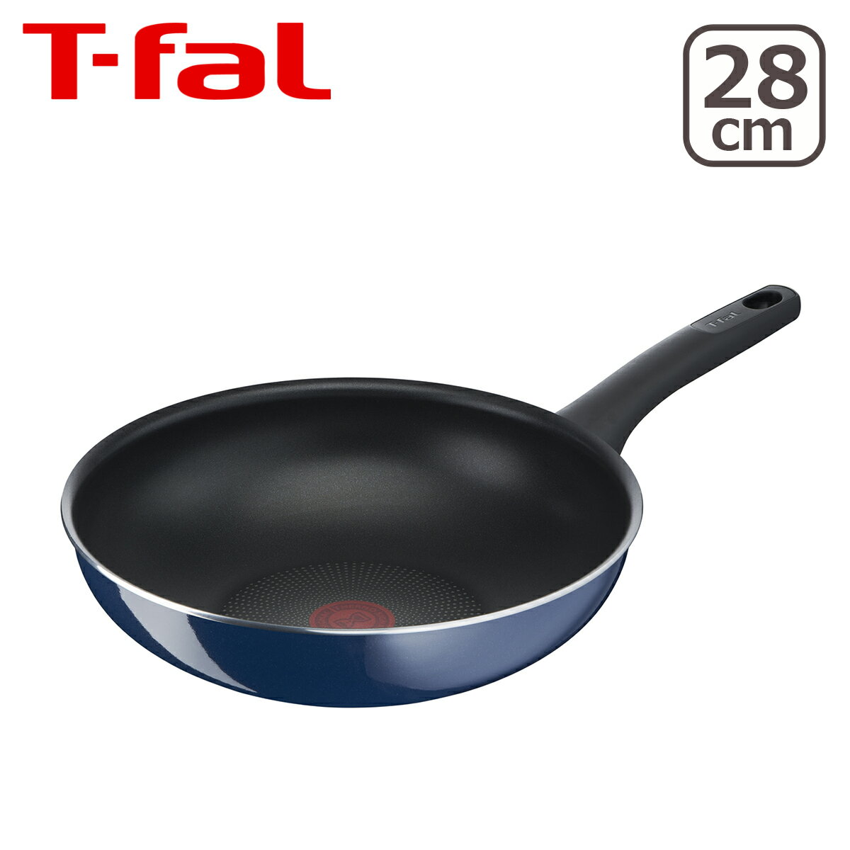 フライパン ティファール 直火専用（IH不可）ロイヤルブルー・インテンス ウォックパン 28cm D52119 T-fal