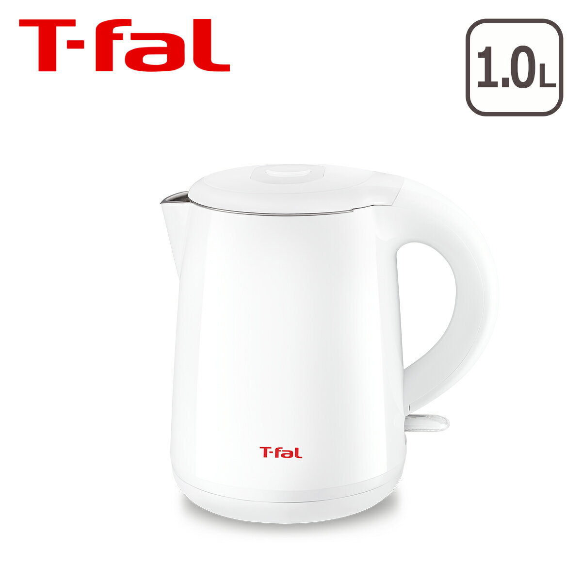 ティファール 電気ケトル セーフ・トゥ・タッチ ホワイト 1.0L KO2611JP T-fal