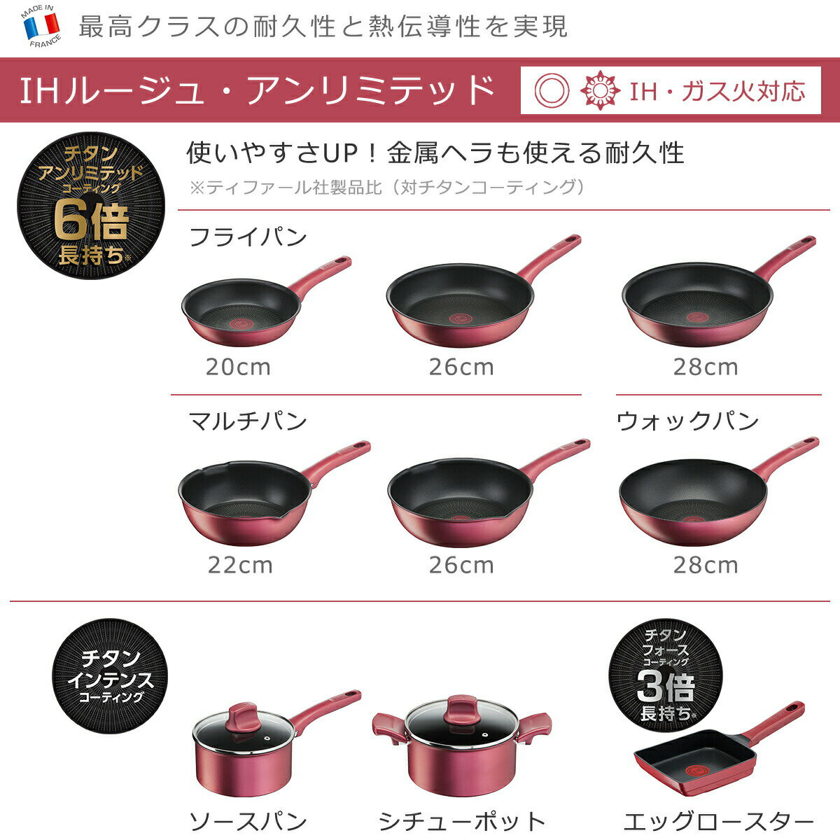 ティファール IH対応 ガス ガス火 直火 兼...の紹介画像2
