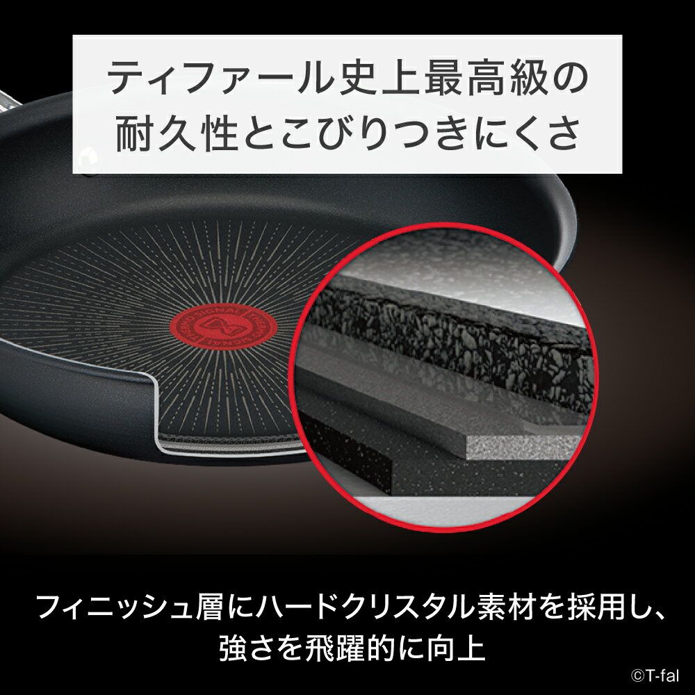 ティファール T-fal IH対応 ガス ガス火 直火 兼用 エクスペリエンス＋ フライパン...