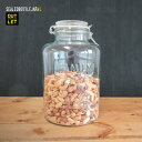 【訳あり商品・キズあり】ガラス密閉ボトル 4L クリップジャー 紫蘇 シロップ 梅酒(保存瓶・保存容器・ガラス瓶・CLIPJAR・ガラスジャー・4リットル・4....