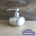【ソープディスペンサー】ダルトン STAINLESS STEEL SOAP DISPENSER 450ml 円型 K755-921(ステンレススチールソープディスペンサー・ハンドソープ・0.45L) DULTON