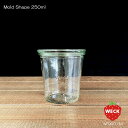 【ガラス容器】WECK モールド WE900 キャニスター 250ml M(保存容器・調味料入れ・蓋無時290ml・Sturz Form・キャニスター)ウェック