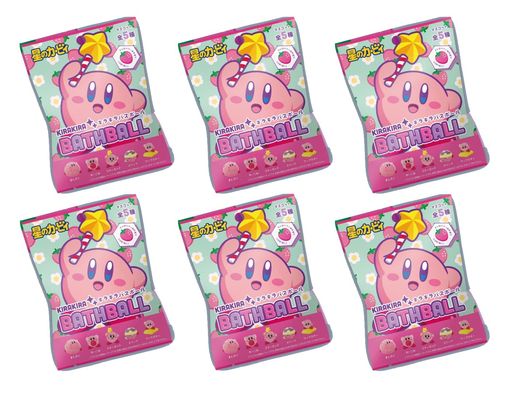 星のカービィ キラキラバスボール入浴剤 マスコットが飛び出るバスボール【6個セット】