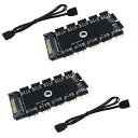 rgbハブCTRICALVER1~11ポートARGBHUB5V3PinRGBスプリッターハブSATA/IDEポート付き(2個)