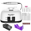 NAILGIRLS電動ネイルマシン11個のビットネイルマシン卓上式電動ネイルケアキットネイルケアジェルネイルケアオフネイルドリルマシン研磨爪磨き甘皮処理角質除去正逆回転低振動マニキュ…