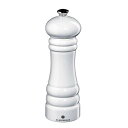:ZASSENHAUS BERLIN WHITE GLOSS WOOD SALT MILL 12CM