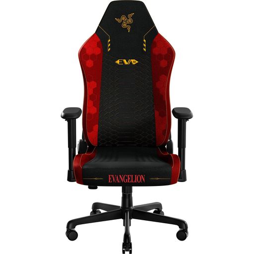 エヴァンゲリオン ゲーミングチェア Razer レイザー Iskur V2 X EVANGELION (EVA-02) Edition 腰部をサポートするランバーサポート搭載 どのような座り姿勢でも圧力を分散 高密度フォームクッション