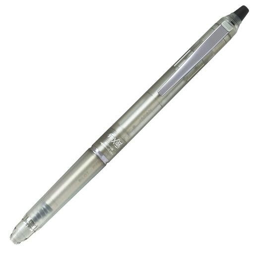 【サイズ】[本体]径11.1x長150mm [ボール径]0.7mm 【カラー】[本体]ニュートラルクリア [インク]ブラック 【インク】水性ゲルインキ 【素材】[さや]樹脂 [グリップ]ラバー 【方式】クリップスライドノック式