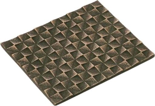 岩鋳(Iwachu)釜敷格子模様金/こげ茶16x14cm南部鉄器17431