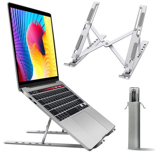 ノートパソコンスタンドPCスタンドタブレットスタンドiPadスタンド本スタンド折り畳み人間工学6段階調節可能アルミ合金製軽量放熱15.6インチまでデバイスに対応収納袋付きオフィス/在宅… ノートパソコンスタンドPCスタンドタブレットスタンドiPadスタンド本スタンド折り畳み人間工学6段階調節可能アルミ合金製軽量放熱15.6インチまでデバイスに対応収納袋付きオフィス/在宅…