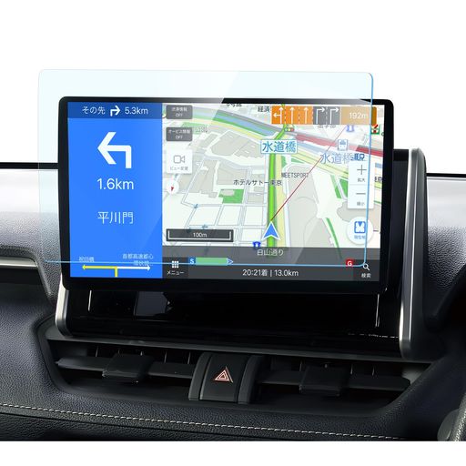 LANTUパナソニックストラーダ用ナビフィルム10インチ傷防止強化ガラスフィルムCN-F1X10BGDナビ保護フィルム9H硬度指紋防止キズ防止自己吸着タイプ汚れ防止CN-F1X10GDアクセサリーカスタムパーツ