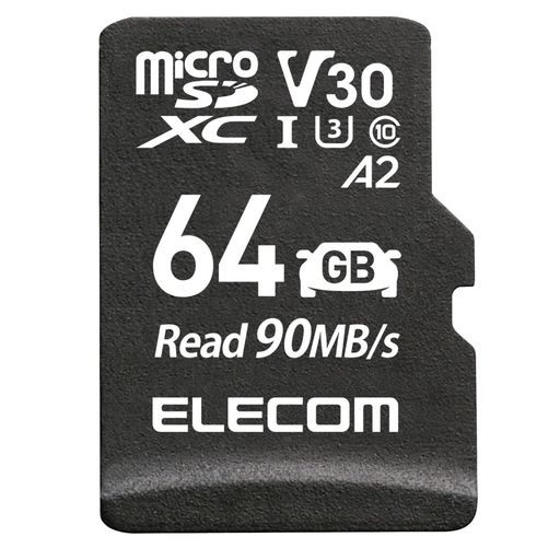 エレコムmicroSDXCカード車載用高耐久UHS-I64GBMF-DRMR064GU13