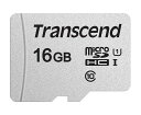 TRANSCEND MICROSDHCカード 16GB 3D TLC UHS-I CLASS10 TS16GUSD300S
