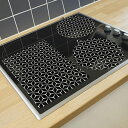 Fourmor誘導コンロ面保護マット-ガラス繊維シリカゲルマット、熱伝導耐油マット(磁性)電気炉燃焼器蓋3包、異なるサイズ組み合わせ
