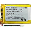 DC3.7V2100MAH654060(704060)充電可能リチウムポリマー電池FORDIY3.7-5V電子製品、内蔵2線電池を交換する