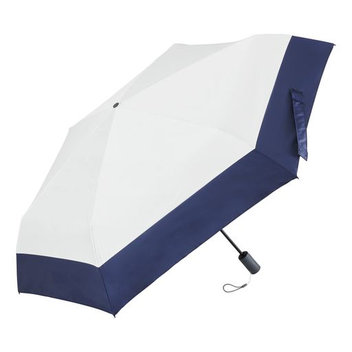 WATERFRONT 折りたたみ傘 日傘兼用雨傘 【オフィシャル限定】 自動開閉UVブロック 切り継ぎホワイト×ネイビー 55CM 片手で押すだけ自動開閉 UVカット 99.9% ユニセックス S355-0826WH1-B6 WATERFRONT 折りたたみ傘 日傘兼用雨傘 【オフィシャル限定】 自動開閉UVブロック 切り継ぎホワイト×ネイビー 55CM 片手で押すだけ自動開閉 UVカット 99.9% ユニセックス S355-0826WH1-B6
