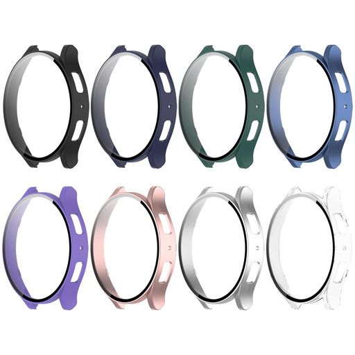 [RuenTech]SamsungGalaxyWatch640mm用ケースHD強化ガラススクリーンプロテクター付き耐傷性PCケース一体型カバーPC素材全面保護画面保護耐衝撃落下衝撃吸収すり傷防止GalaxyWatch6