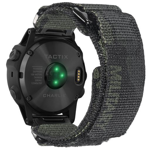 HEMSUT ガーミンウォッチミリタリーナイロンバンド カモフラージュ柄デザイン FĒNIX/INSTINCT/ENDURO/FORERUNNER/VIVOACTIVE/APPROACH/MARQ/QUATIX/D2シリーズ用