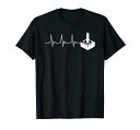 ゲーマー ジョイスティック ハートビート ビデオゲーム ゲームファン プレゼント Tシャツ