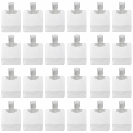 TSUBASIトラベルボトルシャンプーボトル詰め替えボトルポーチ旅行シャンプー容器PET半透明漏れ防止持ち..