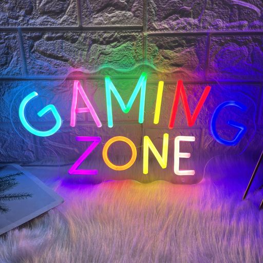 GAMEZONEネオンサインゲームルームの装飾用ゲーマーネオンサイン、ゲーマーの壁の装飾用ゲームオンネオンLEDサイン、ティーンの寝室の装飾用ゲーミングネオンラ...