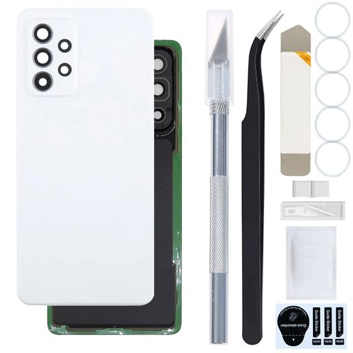 ZHUROUPUforSamsungギャラクシーA535GSM-A536B/DSSM-A536USM-A536U1のためのギャラクシーA535Gの裏表紙の取り替えのプラスチック後部電池収容のドア(前もって設置済みカメラ