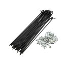 BULLSPANNスチールスポークJベンドサイクルスポーク自転車用ニップル付き136mmx2mm14G40本