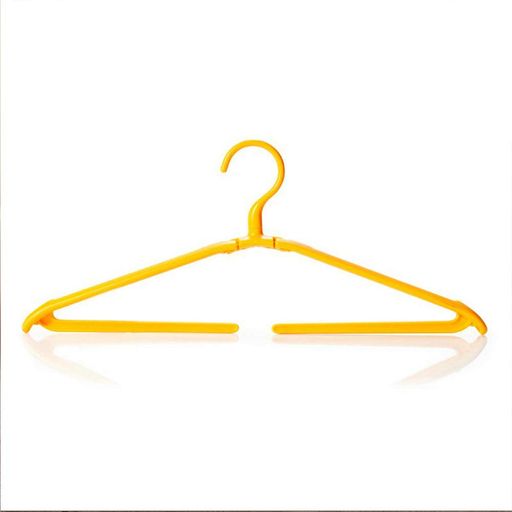 Avalriハンガー折りたたみハンガー携帯用ハンガー小型軽量便利洗濯一人暮らす/出張/旅行(イエロー)