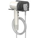AINAドライヤーホルダー壁掛け、折りたたみ式壁ヘアツールオーガナイザー寝室とバスルーム用多機能ヘアドライヤーラックダイソン超音速用