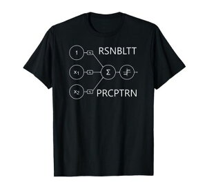 『パーセプトロン』、ローゼンブラット、人工ニューラルネットワーク、ディープラーニング、AI、PerceptronTシャツ