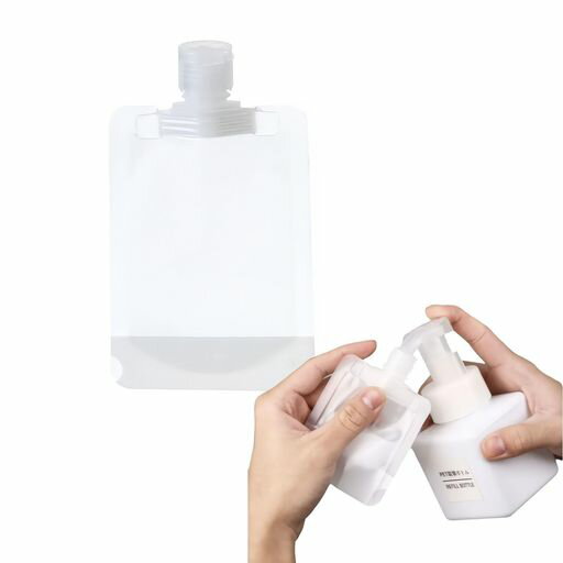 パウチ容器20個セット詰め替えボトル旅行50ml透明プラスチック小型軽量密封漏れ防止繰り返し使用詰め替えパウチトラベルボトルシャンプーコンディショナー化粧水ローションアウトドア…