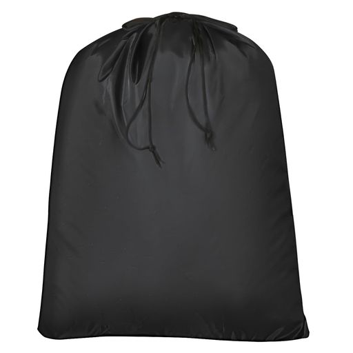 【LOL-FUN】巾着袋 大サイズ90X70cm 折り畳み収納ポケット付き持ち運びやすいブラック撥水軽量コンバッ..