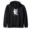 猫、ゲーム、ゲーマー、ビデオゲームジップパーカー