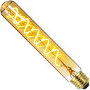 Tianfanエジソン電球LED電球蛍光電球管状T30185mm長4WスパイラルE26装飾電球(黄金色)