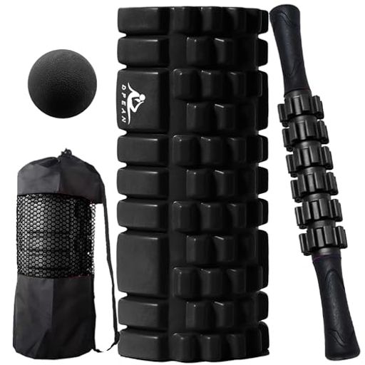 【4in1セット】 1つヨガポール、1つスティック、1つボール、1つ収納袋が含まれています。【素材】:材質:耐久性に優れた高品質EVA素材(表面)+PP(中芯部) ヨガ、ジム、旅行先など様々な場所で使えます。どこでも首からつま先まで全身の筋肉をしっかり揉み解せます! 使用を続ける事で日頃の運 動不足解 消や疲 労にも適します。 【筋膜ストレッチ&amp;リリース】手軽に体を鍛えたり、ストレッチしたい方 初心者でも使いやすいトレーニング器具。ローラー は背中、腰、肩、首などのリリースしたい硬い筋肉に対してより深いマッサージを提供し、運動前後の筋肉痛と運動不足の疲労を緩和できます。セルライトのリリース、全身のリラックスに役に立ちます。 【最大荷重300KG】内筒はPP材質を采用し、新しいアップグレード技術と合わせて、利用者に異なるリラックス体験をもたらします。最大荷重は300KGまで達します。それは耐応力亀 裂抵抗性、耐摩耗性があり、繰り返し使用しても良好な形状を維持することができます。人間工学デザインを採用し、立体マッサージポイントで、深層に筋 肉マッサージです。