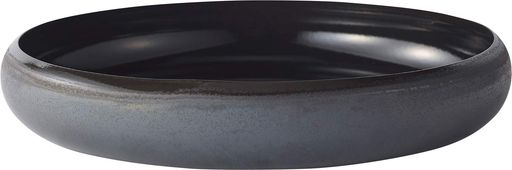 Ovject日本製花瓶花器フラワーベース生け花水盤ホーローアイアンブラック30cmO-IKEBANA30-LO