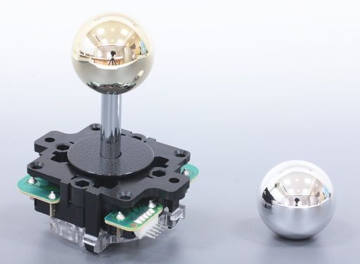 三和電子基板タイプジョイスティックレバーシルバーJLF-TP-8YT-SK-AG平鉄板シャフトカバー付8方向ガイ..