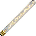 Tianfanエジソン電球LED電球蛍光電球バグパイプ管状T32300mm長4WスパイラルE26装飾電球(透明)